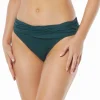 Vince Camuto: Solid Draped High Waist Bikini Bottom