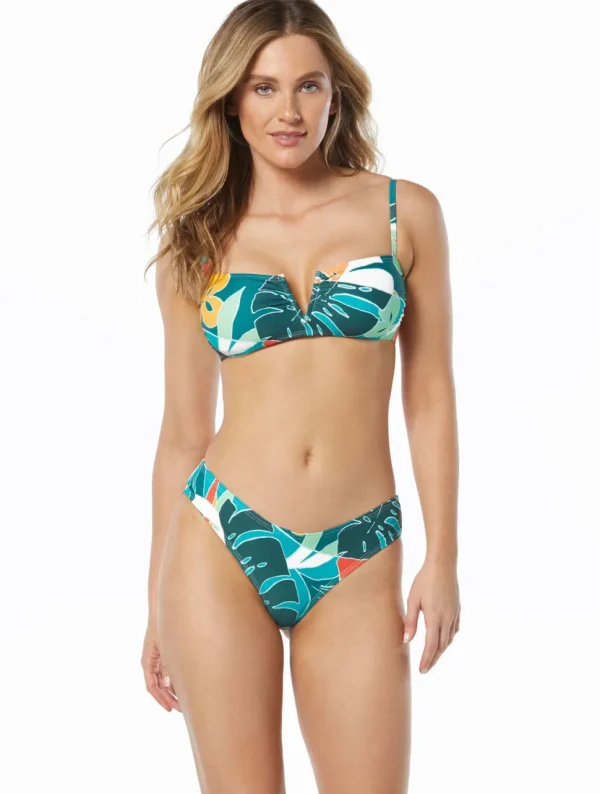 Vince Camuto: Tropical V-Wire Bra Bikini Top