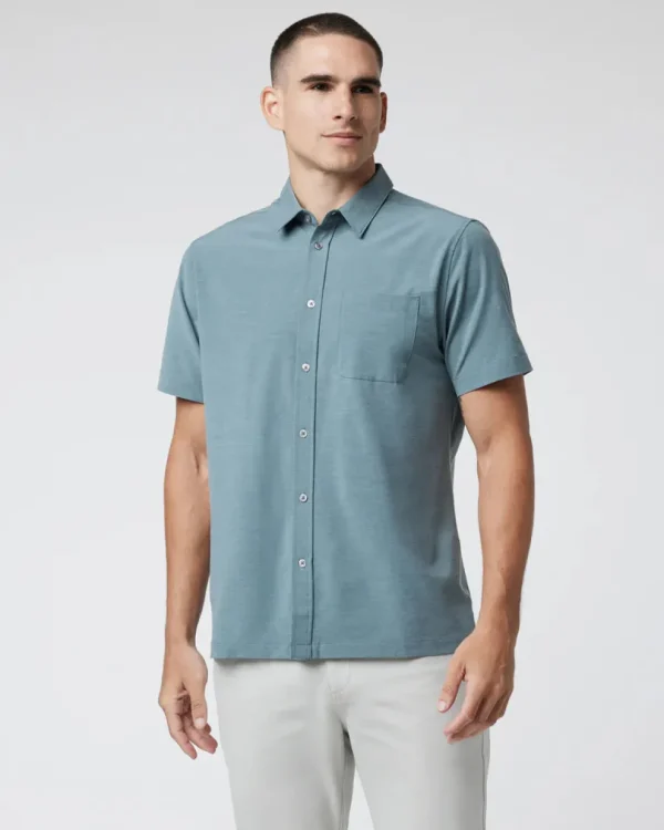 Vuori: Bridge Button Down Short Sleeve Shirt